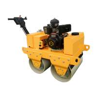 Hydraulic New Double Drum Hand Walk Behind Vibratory Mini Road Roller Compactor Machine Price for Sale